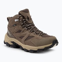 Buty trekkingowe damskie Jack Wolfskin Vojo Tour Texapore Mid. Brązowe obuwie trekkingowe damskie Jack Wolfskin, bez zapięcia. Za 622.45 zł.
