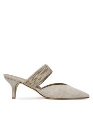 MALONE SOULIERS Klapki Maisie 45-154 Beżowy. Brązowe klapki damskie MALONE SOULIERS, bez wzorów, z materiału, bez obcasa, bez zapięcia. Za 2,849.00 zł.