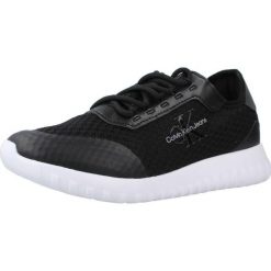 Tenisówki Calvin Klein Model Eva Runner Monologo W Kolor Czarny. Czarne trampki i tenisówki damskie Calvin Klein, bez wzorów, z tkaniny, bez zapięcia. Za 425.85 zł.