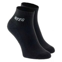 Skarpetki Do Kostek Unisex Dla Dorosłych Quarro II. Czarne skarpetki damskie Hi-tec, bez wzorów, z bawełny. Za 40.99 zł.