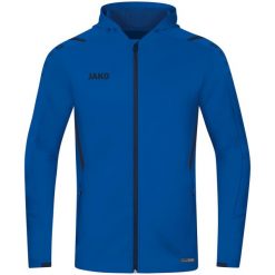 Bluza dresowa z kapturem Jako Challenge. Niebieskie bluzy damskie Jako, s, bez wzorów, z dresówki, casualowe, bez ramiączek, z kapturem. Za 326.45 zł.