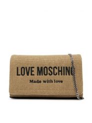 LOVE MOSCHINO Torebka JC4232PP0OKB190A Beżowy. Brązowe torebki do ręki damskie Love Moschino, bez wzorów, z materiału, bez dodatków. Za 659.99 zł.