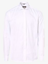 Eterna Slim Fit Koszula z wywijanymi mankietami Mężczyźni Slim Fit Bawełna biały, 38. Białe koszule męskie Eterna Slim Fit, m, bez wzorów, z bawełny, eleganckie, bez kołnierzyka, bez ramiączek. Za 399.95 zł.