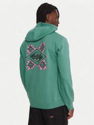 Quiksilver Bluza Graphic EQYFT05131 Zielony Regular Fit. Zielone bluzy męskie Quiksilver, l, bez wzorów, z syntetyku, bez ramiączek, bez kaptura. Za 269.99 zł.