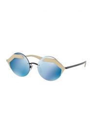 Bvlgari Okulary "BV6089" | BV6089 202255 | Kobieta | Niebieski, Złoty. Niebieskie okulary przeciwsłoneczne damskie bvlgari, okrągłe. W wyprzedaży za 849.00 zł.