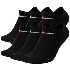 Skarpetki treningowe męskie Nike SX7675-010 6 pack. Czarne skarpety męskie Nike, bez wzorów. Za 84.99 zł.
