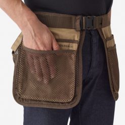 Pas Ball Trap Clay 100. Brązowe rękawiczki damskie SOLOGNAC, bez wzorów, z materiału. Za 119.99 zł.