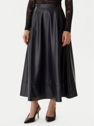 Guess Spódnica z imitacji skóry W5BD71 K8S30 Czarny Regular Fit. Czarne spódnice damskie Guess, s, z aplikacjami, ze skóry. Za 559.99 zł.