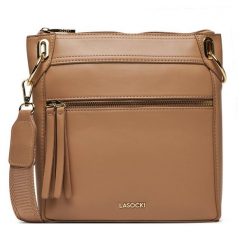 Torebka Lasocki. Brązowe listonoszki damskie Lasocki, bez wzorów, bez dodatków. Za 159.99 zł.