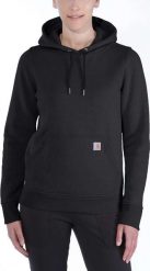 Carhartt Bluza Carhartt Clarksburg Pullover Black. Czarne bluzy damskie Carhartt, bez wzorów, bez ramiączek, bez kaptura. Za 241.31 zł.