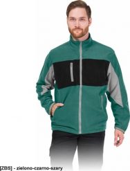 R.E.I.S. LH-FMN-P - Bluza polarowa - zielono-czarno-szary M. Czarne bluzy damskie R.E.I.S., m, bez wzorów, z polaru, bez ramiączek, bez kaptura. Za 114.83 zł.
