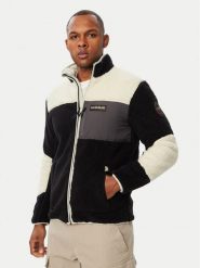 Napapijri Polar Yupik NP0A8AZU Czarny Regular Fit. Czarne bluzy sportowe męskie Napapijri, m, bez wzorów, z polaru, bez kaptura. Za 879.99 zł.