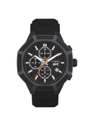 Timex Zegarek TW2V87200 Czarny. Czarne, analogowe zegarki męskie Timex, bez wzorów. Za 689.99 zł.