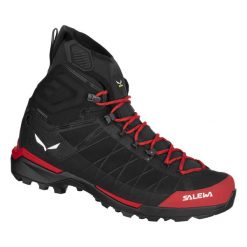 Buty Trekkingowe Męskie Salewa Ortles Light Mid Ptx. Czarne trekkingi męskie Salewa, na zimę, z gumy, za kostkę, bez zapięcia. Za 1,115.00 zł.