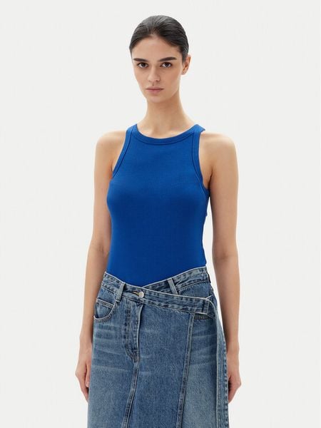 Levi's® Top Dreamy A7326-0015 Niebieski Slim Fit. Niebieskie topy damskie s, bez wzorów, bez kołnierzyka, bez ramiączek. Za 69.99 zł.