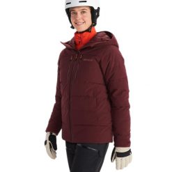 Kurtka puchowa damska Marmot Slingshot. Brązowe kurtki sportowe damskie Marmot, na zimę, m, bez wzorów, z puchu, bez ramiączek, bez kaptura, narciarskie. Za 899.99 zł.