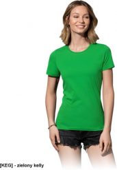 Stedman - T-shirt damski zielony kelly 2XL. Zielone t-shirty damskie Stedman, xl, bez wzorów, bez kołnierzyka, bez ramiączek. Za 18.50 zł.