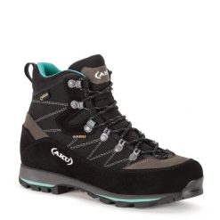 Buty górskie damskie AKU Trekker Lite III Wide GTX. Czarne obuwie trekkingowe damskie Aku, bez zapięcia. Za 628.31 zł.
