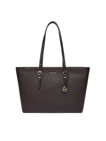 MICHAEL Michael Kors Torebka Quinn 30T5GQNT9L Brązowy. Brązowe shopperki damskie MICHAEL Michael Kors, bez wzorów, ze skóry, bez dodatków. Za 899.99 zł.
