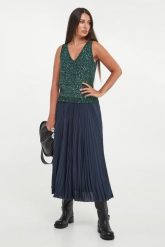 Top damski z cekinami Milord WEEKEND MAX MARA. Topy damskie Weekend Max Mara, m, bez wzorów, bez kołnierzyka, bez ramiączek. Za 889.00 zł.