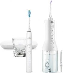 Szczoteczka Philips Philips Sonicare DiamondClean 9000 + Power Flosser 3000 HX3886/41 Zestaw biały. Białe szczoteczki elektryczne Philips. Za 938.32 zł.