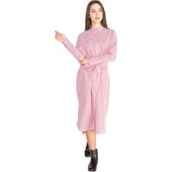 Scotch & Soda Sukienka Różowy Biały. Białe sukienki damskie Scotch & Soda, xs, bez wzorów, z bawełny, bez kołnierzyka, bez ramiączek. Za 576.95 zł.