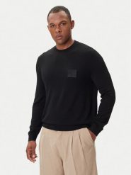 Armani Exchange Sweter XM001329 AF11982 UC001 Czarny Regular Fit. Czarne swetry męskie Armani Exchange, l, bez wzorów, z syntetyku, bez kołnierzyka, bez ramiączek. Za 418.57 zł.