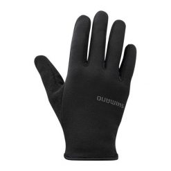 Rękawiczki kolarskie W LIGHT THERMAL, damskie. Czarne rękawiczki damskie Shimano, bez wzorów, z materiału. Za 157.00 zł.