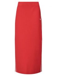 Adidas Spódnica ołówkowa adicolor Knit 3-Stripes JW2660 Czerwony Regular Fit. Czerwone spódnice damskie Adidas, xl, bez wzorów, z wiskozy, ołówkowe. Za 215.99 zł.