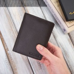 Portfel skórzany Brødrene G-10 Brązowy. Brązowe portfele męskie Brødrene, bez wzorów, ze skóry. Za 59.00 zł.