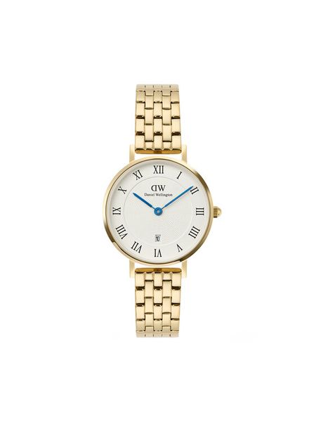 Daniel Wellington Zegarek Petite Roman Numerals DW00100857 Złoty. Żółte, analogowe zegarki damskie Daniel Wellington, złote. Za 869.99 zł.