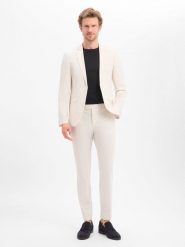 Finshley & Harding garnitur biznesowy Mężczyźni Slim Fit beżowy, 50. Brązowe garnitury męskie Finshley & Harding, m, bez wzorów, biznesowe. Za 699.95 zł.