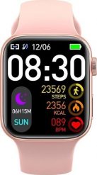 Smartwatch iWear T900 Pro Max Różowy (IWT900-PI). Czerwone zegarki smartwatch iWear, bez wzorów. Za 60.18 zł.
