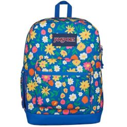 Plecak sportowo-turystyczny dla dorosłych Cross Town Plus Backpack. Niebieskie plecaki damskie Jansport, bez wzorów, sportowe. Za 159.99 zł.
