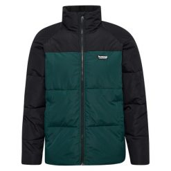 Kurtka puchowa Hummel. Czarne kurtki męskie Hummel, s, bez wzorów, z puchu, sportowe, bez kaptura. Za 414.95 zł.