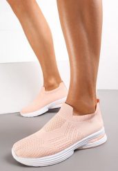 Różowe Wsuwane Buty Sportowe na Płaskiej Podeszwie Sheina. Czerwone obuwie sportowe damskie Renee, na lato, bez wzorów, bez zapięcia, tenisowe. Za 44.99 zł.