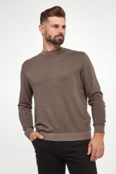 Sweter męski z jedwabiem ARMANI EXCHANGE. Swetry męskie Armani Exchange, m, bez wzorów, bez kołnierzyka, bez ramiączek. W wyprzedaży za 317.40 zł.