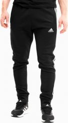 Adidas Spodnie męskie adidas Essentials French Terry Tapered Cuff 3-Stripes czarne HA4337 S. Czarne spodnie sportowe męskie Adidas, m, bez wzorów. Za 182.12 zł.