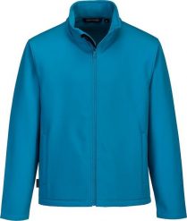 Kurtka męska Portwest TK20 - Softshell dwuwarstwowy Print & Promo - granatowy M. Niebieskie kurtki męskie Portwest, m, bez wzorów, z softshellu, bez kaptura. Za 135.47 zł.