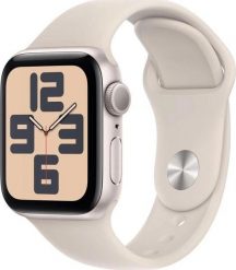 Smartwatch Apple Watch SE 2023 GPS + Cellular 44mm Starlight Alu Sport M/L Beżowy (mrgx3qc/a). Brązowe zegarki smartwatch Apple, bez wzorów. Za 1,458.12 zł.