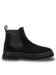 Gant Sztyblety 29653736 Czarny. Czarne botki męskie GANT, bez wzorów, ze skóry, bez obcasa, bez zapięcia. Za 479.99 zł.