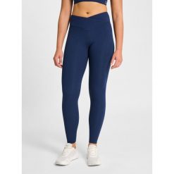 Damskie legginsy Hummel Hmlyoga Wrap High Waist. Niebieskie legginsy damskie Hummel, bez wzorów. Za 246.00 zł.