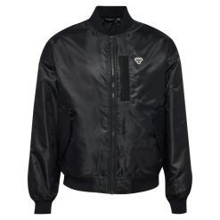 Kurtka Hummel Bee. Czarne kurtki męskie Hummel, s, bez wzorów, z materiału, eleganckie, bez kaptura. Za 278.55 zł.