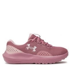 Buty do biegania Under Armour. Czerwone obuwie sportowe damskie Under Armour, bez wzorów, bez zapięcia, do biegania. Za 189.99 zł.