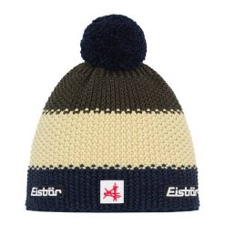 Czapka Eisbar Star Pompon MÜ SA. Żółte czapki damskie Eisbar, bez wzorów, z wełny, retro. Za 205.51 zł.