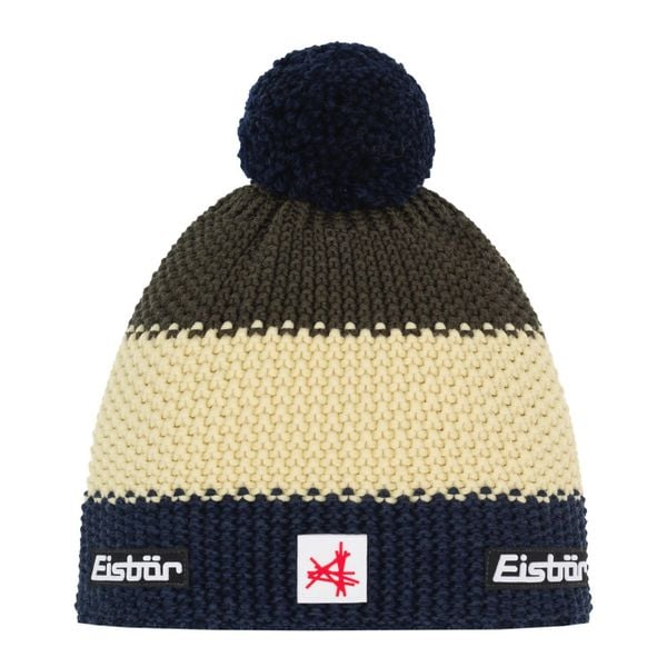 Czapka Eisbar Star Pompon MÜ SA. Żółte czapki damskie Eisbar, bez wzorów, z wełny, retro. Za 205.51 zł.