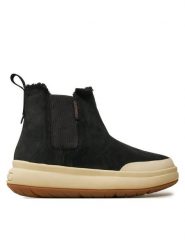 Merrell Botki Marquette Thermo Pull On Wp J007064 Czarny. Czarne botki damskie Merrell, bez wzorów, ze skóry, bez obcasa, na płaskiej podeszwie, bez zapięcia. Za 429.99 zł.