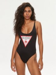 Guess Strój kąpielowy E4GJ48 LY00K Czarny. Czarne stroje kąpielowe damskie Guess, xs, z aplikacjami, z syntetyku. Za 209.99 zł.