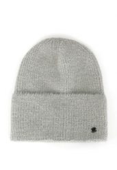 Zimowa czapka H-GLITTA. Szare czapki damskie Volcano, na jesień, bez wzorów, z dzianiny, eleganckie. Za 69.99 zł.