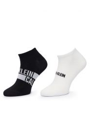 Calvin Klein Skarpety krótkie 701241736 Czarny. Czarne skarpety męskie Calvin Klein, bez wzorów, z bawełny. Za 59.99 zł.